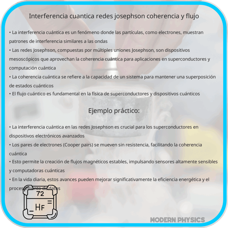 Interferencia Cuántica | Redes Josephson, Coherencia y Flujo