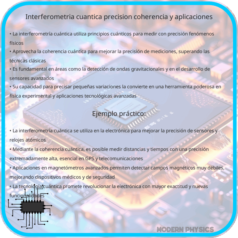 Interferometría Cuántica | Precisión, Coherencia y Aplicaciones