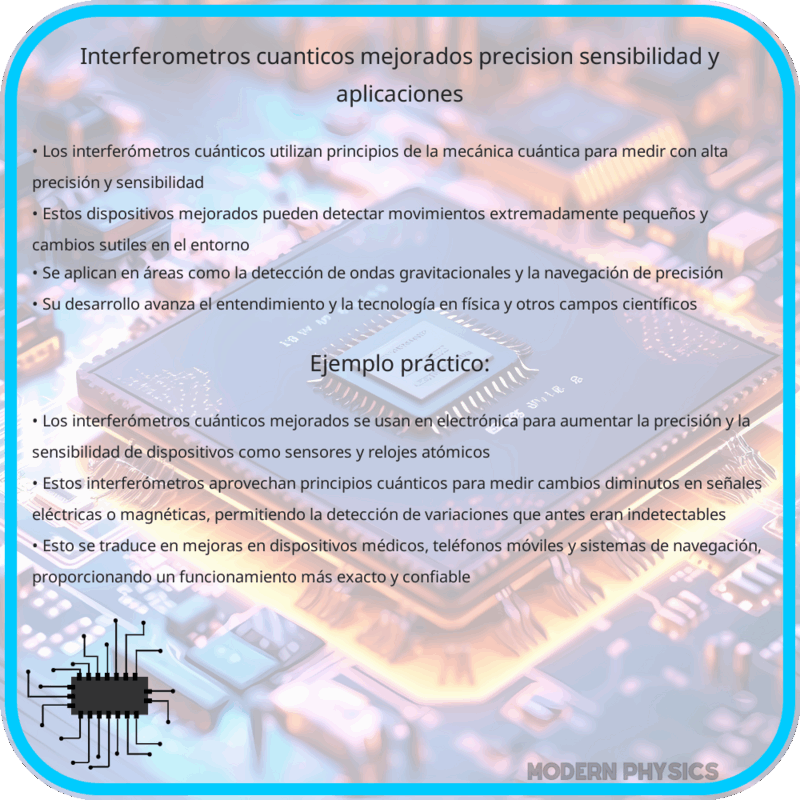 Interferómetros Cuánticos Mejorados: Precisión, Sensibilidad y Aplicaciones