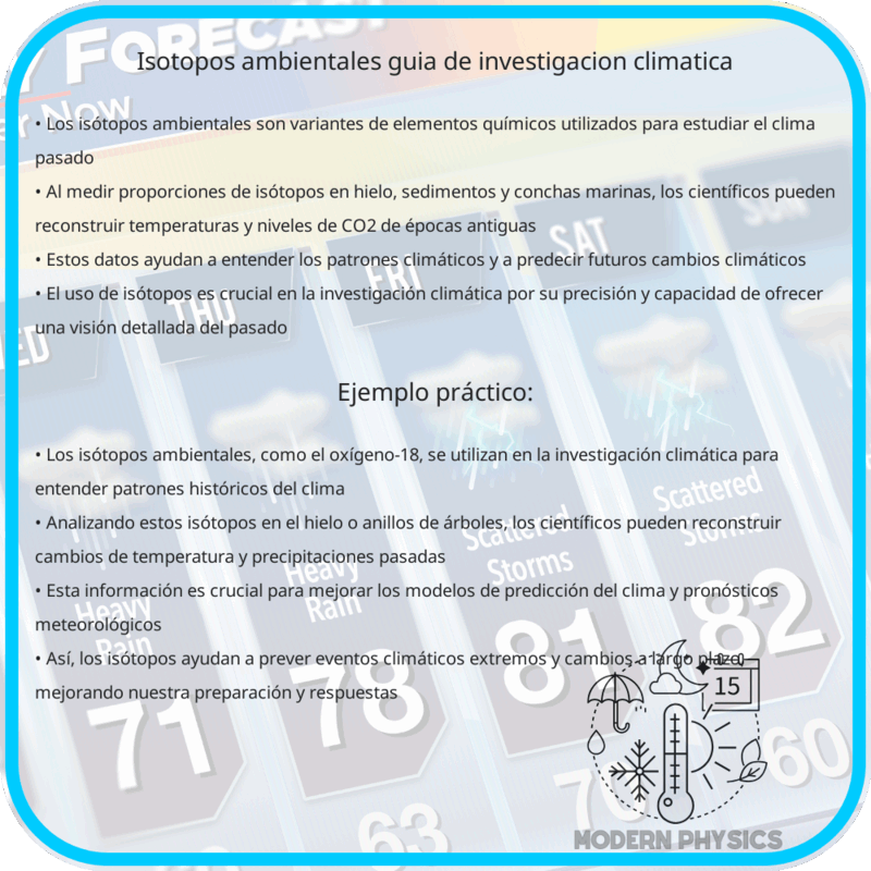 Isótopos Ambientales | Guía de Investigación Climática