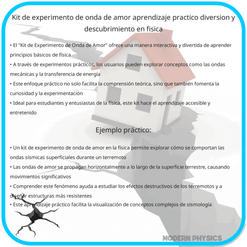 Kit de Experimento de Onda de Amor | Aprendizaje Práctico, Diversión y Descubrimiento en Física