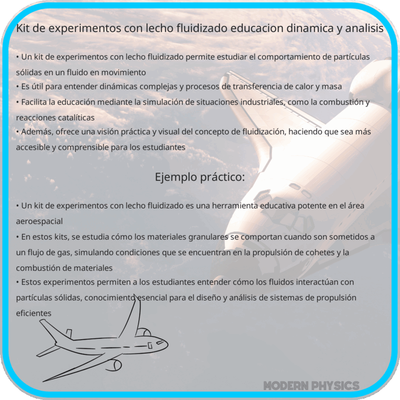 Kit de Experimentos con Lecho Fluidizado | Educación, Dinámica y Análisis