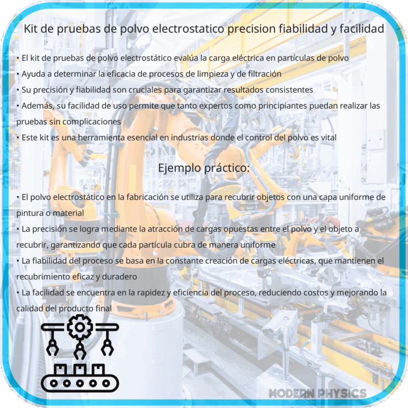 Kit de Pruebas de Polvo Electrostático: Precisión, Fiabilidad y Facilidad