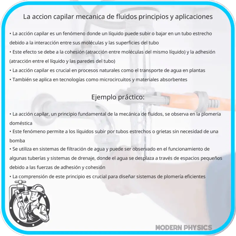 La acción capilar | Mecánica de fluidos, principios y aplicaciones