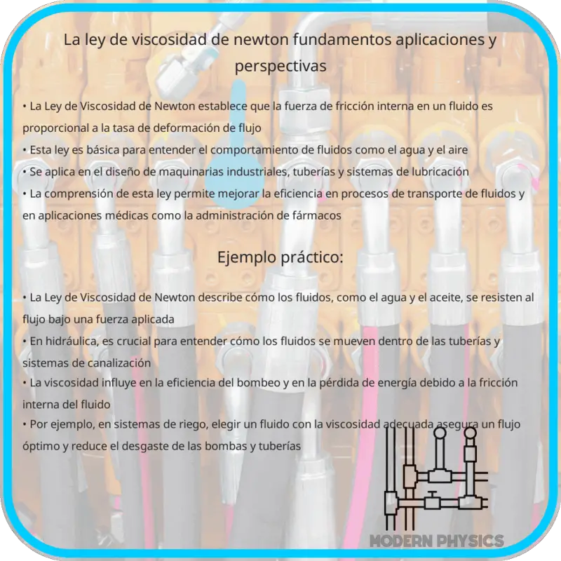 La Ley de Viscosidad de Newton | Fundamentos, Aplicaciones y Perspectivas