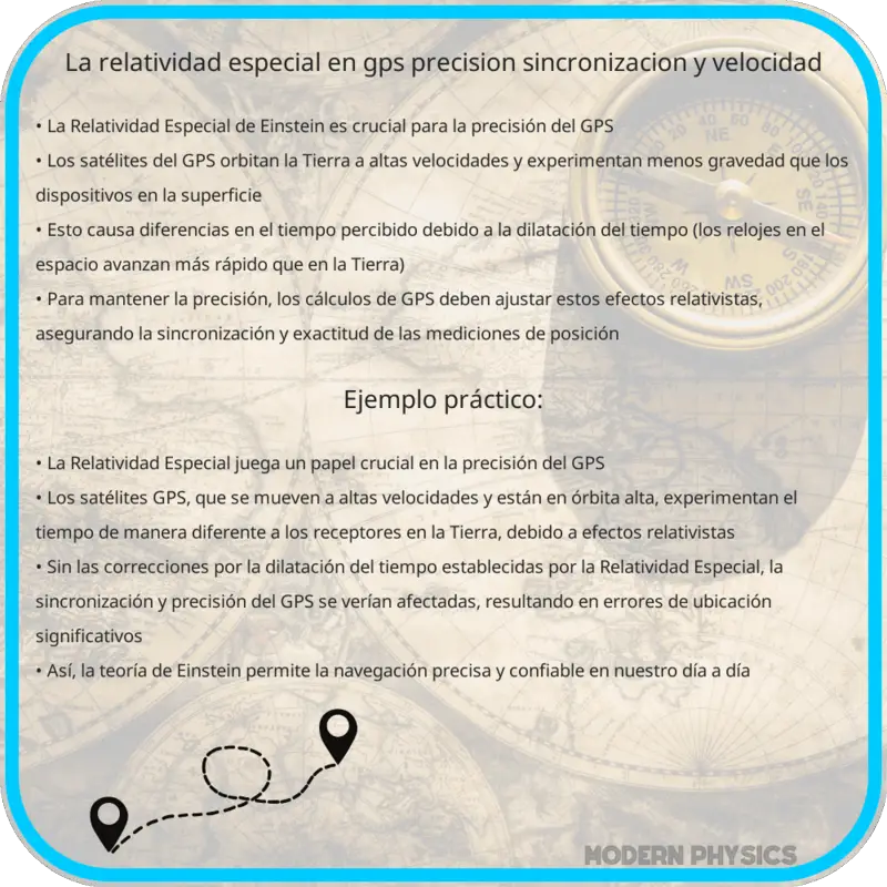 La Relatividad Especial en GPS | Precisión, Sincronización y Velocidad