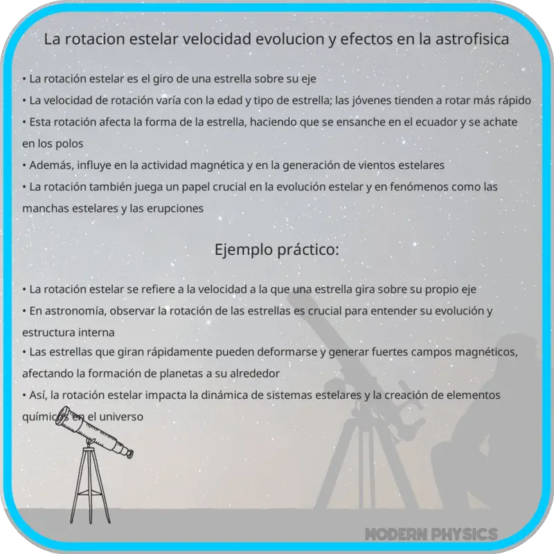 La Rotación Estelar | Velocidad, Evolución y Efectos en la Astrofísica