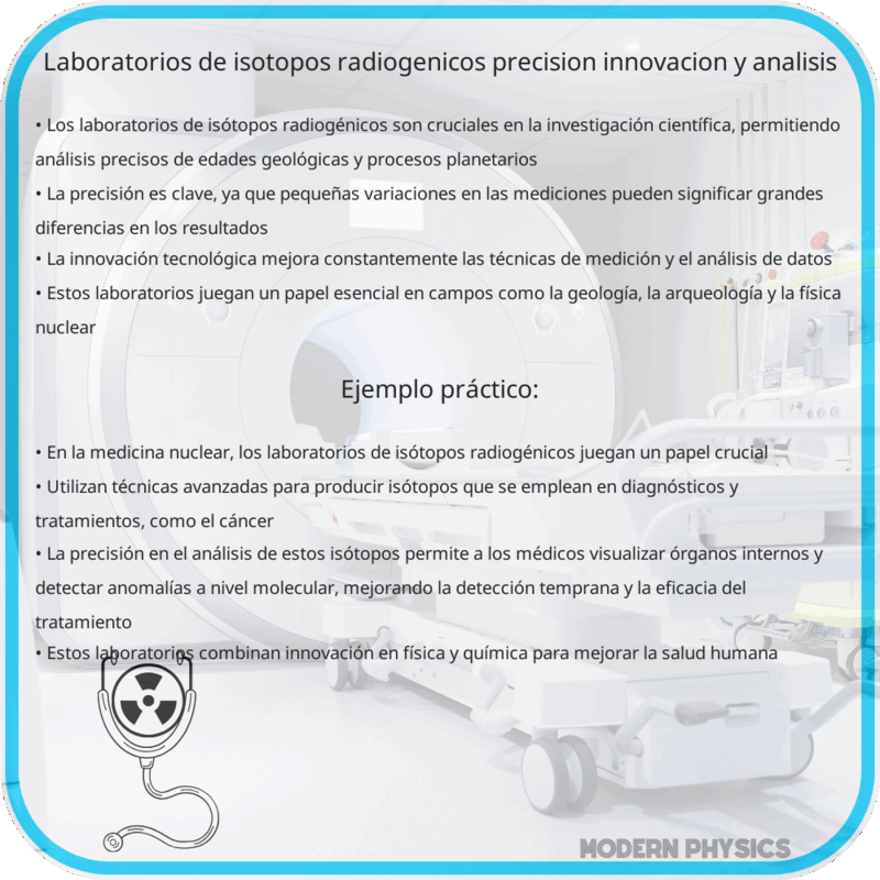 Laboratorios de Isótopos Radiogénicos | Precisión, Innovación y Análisis