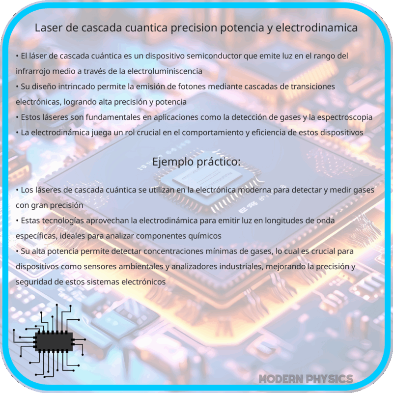 Láser de Cascada Cuántica | Precisión, Potencia y Electrodinámica