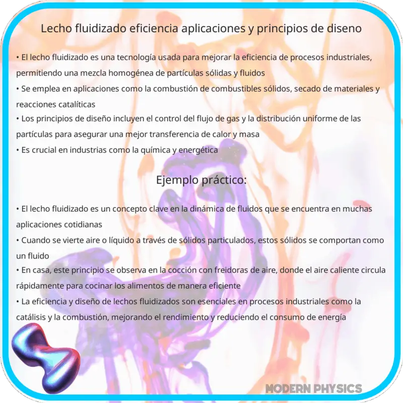 Lecho Fluidizado | Eficiencia, Aplicaciones y Principios de Diseño
