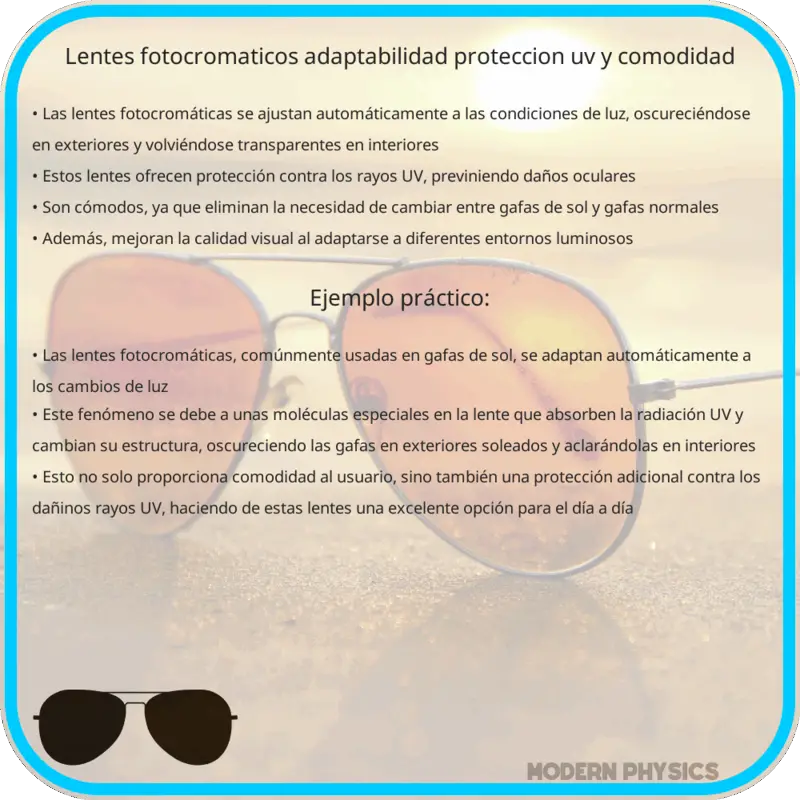 Lentes Fotocromáticos | Adaptabilidad, Protección UV y Comodidad