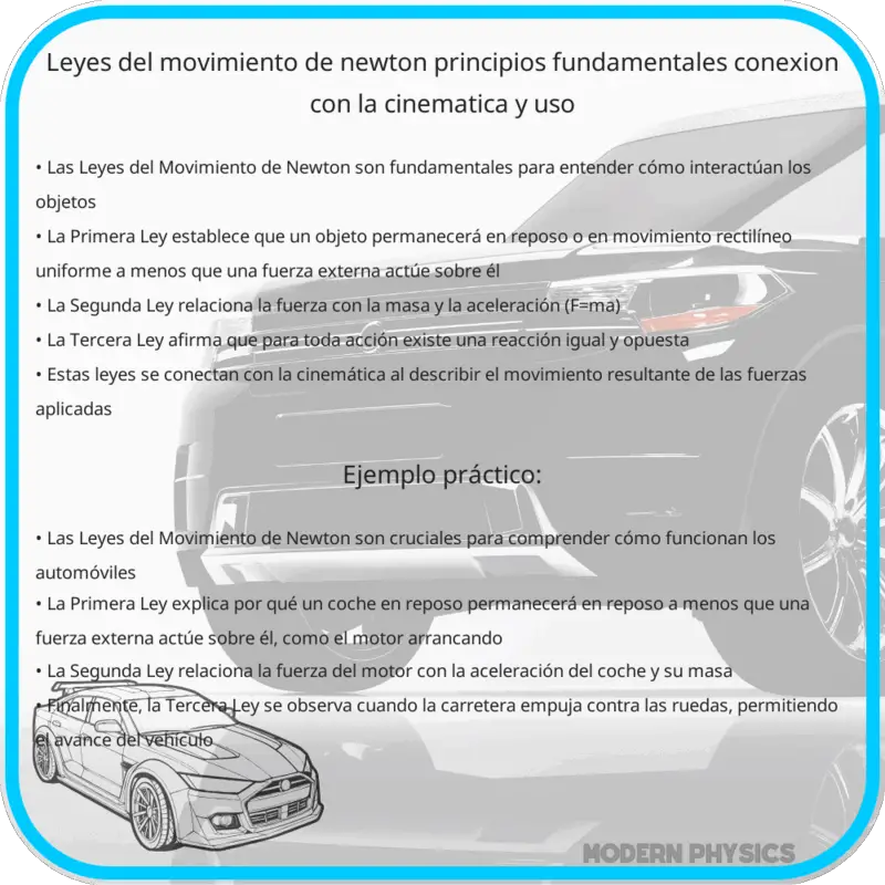 Leyes del Movimiento de Newton | Principios Fundamentales, Conexión con la Cinemática y Uso