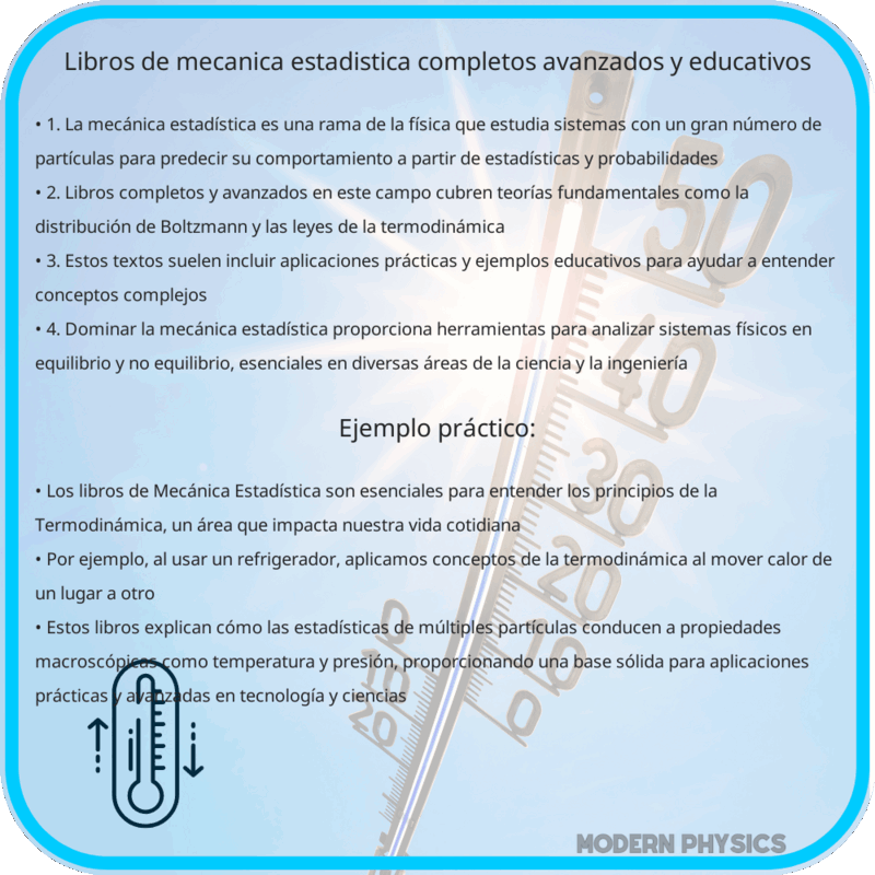 Libros de Mecánica Estadística | Completos, Avanzados y Educativos