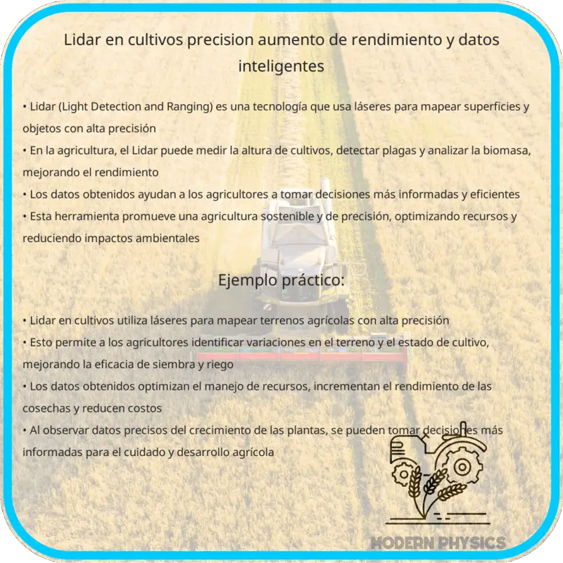 Lidar en Cultivos: Precisión, Aumento de Rendimiento y Datos Inteligentes