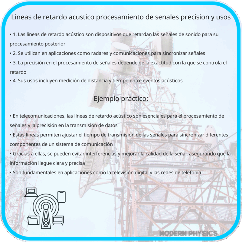 Líneas de Retardo Acústico | Procesamiento de Señales, Precisión y Usos