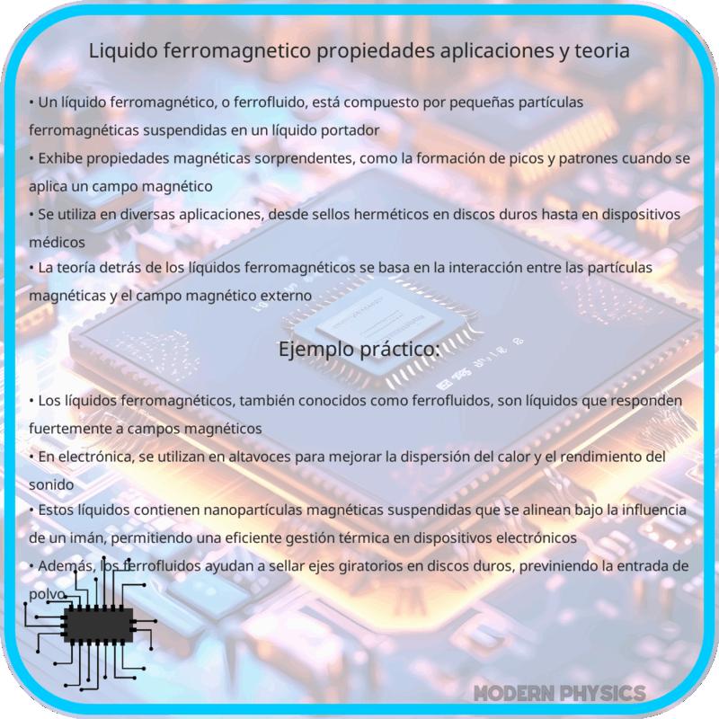 Líquido Ferromagnético | Propiedades, Aplicaciones y Teoría