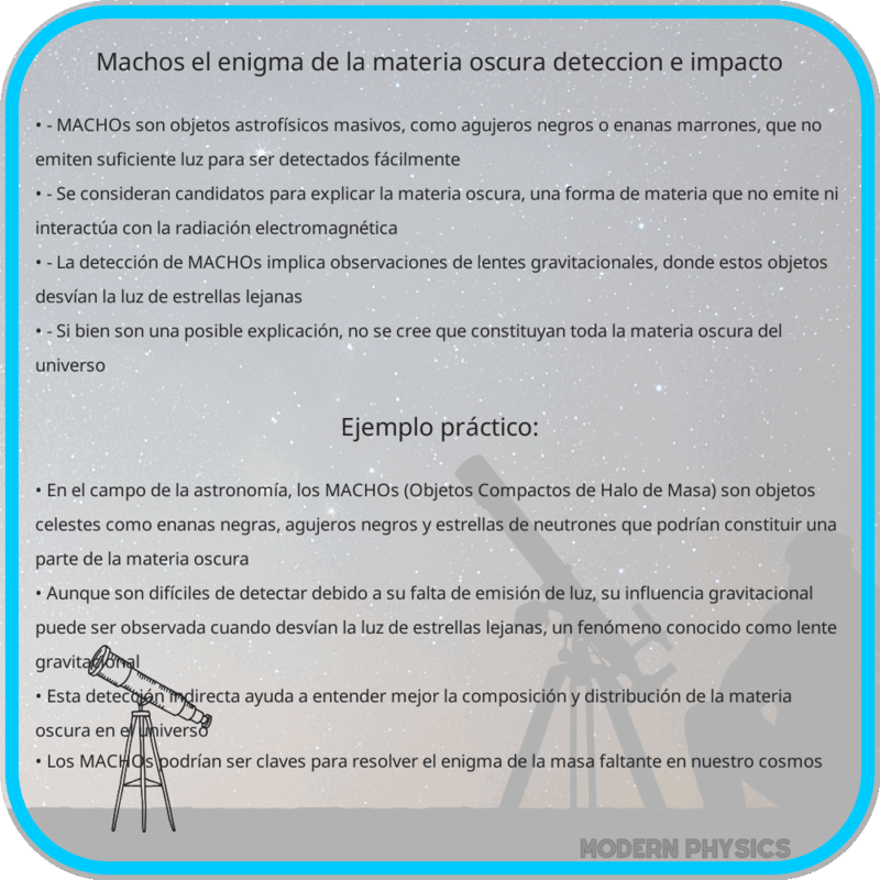 MACHOs | El Enigma de la Materia Oscura: Detección e Impacto