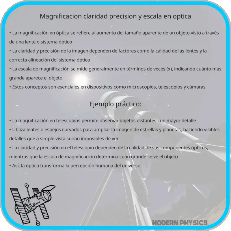 Magnificación | Claridad, Precisión y Escala en Óptica