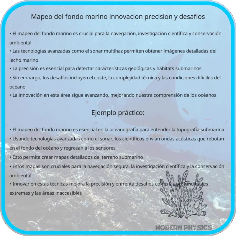 Mapeo del Fondo Marino | Innovación, Precisión y Desafíos