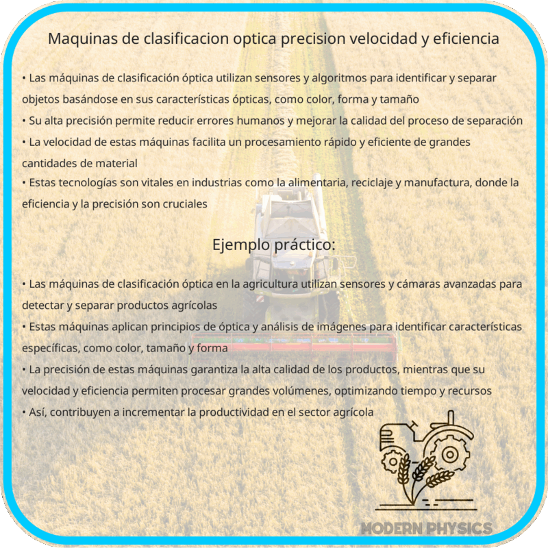 Máquinas de Clasificación Óptica | Precisión, Velocidad y Eficiencia