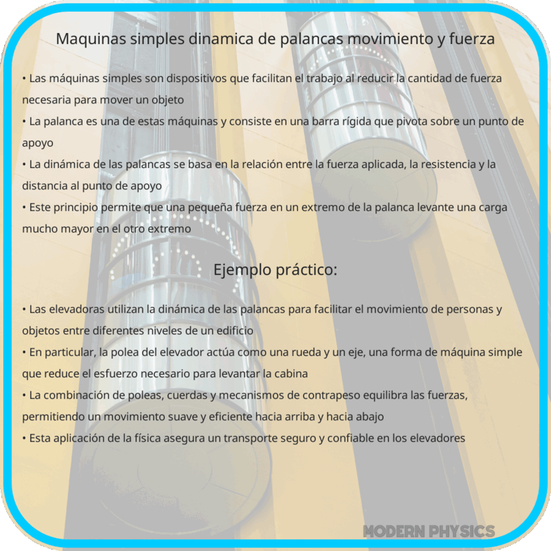 Máquinas Simples | Dinámica de Palancas, Movimiento y Fuerza