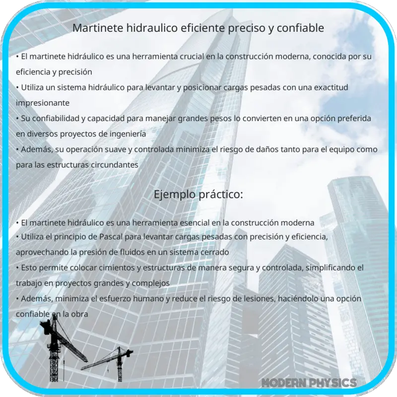 Martinete Hidráulico | Eficiente, Preciso y Confiable