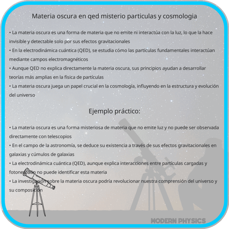 Materia oscura en QED | Misterio, partículas y cosmología