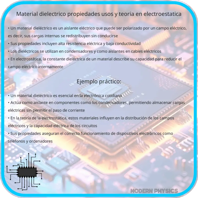 Material Dieléctrico | Propiedades, Usos y Teoría en Electroestática