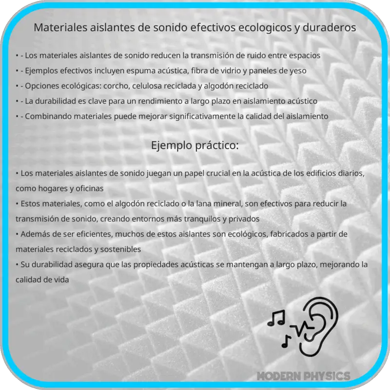 Materiales Aislantes de Sonido | Efectivos, Ecológicos y Duraderos
