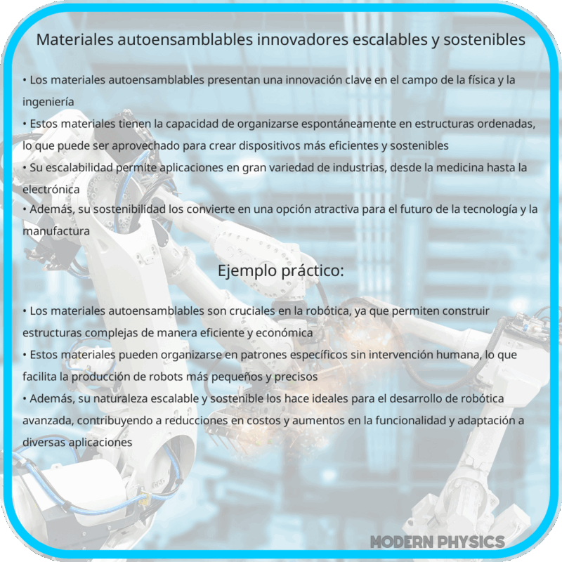 Materiales Autoensamblables | Innovadores, Escalables y Sostenibles