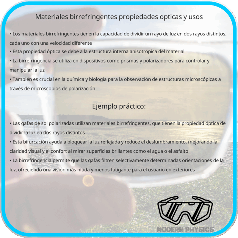 Materiales Birrefringentes | Propiedades Ópticas y Usos