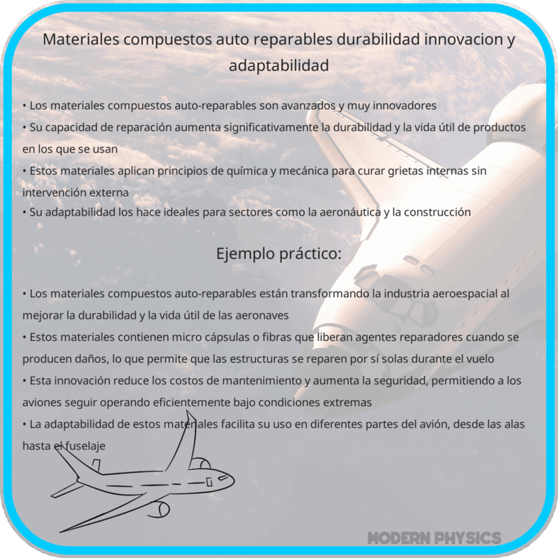 Materiales Compuestos Auto-Reparables | Durabilidad, Innovación y Adaptabilidad