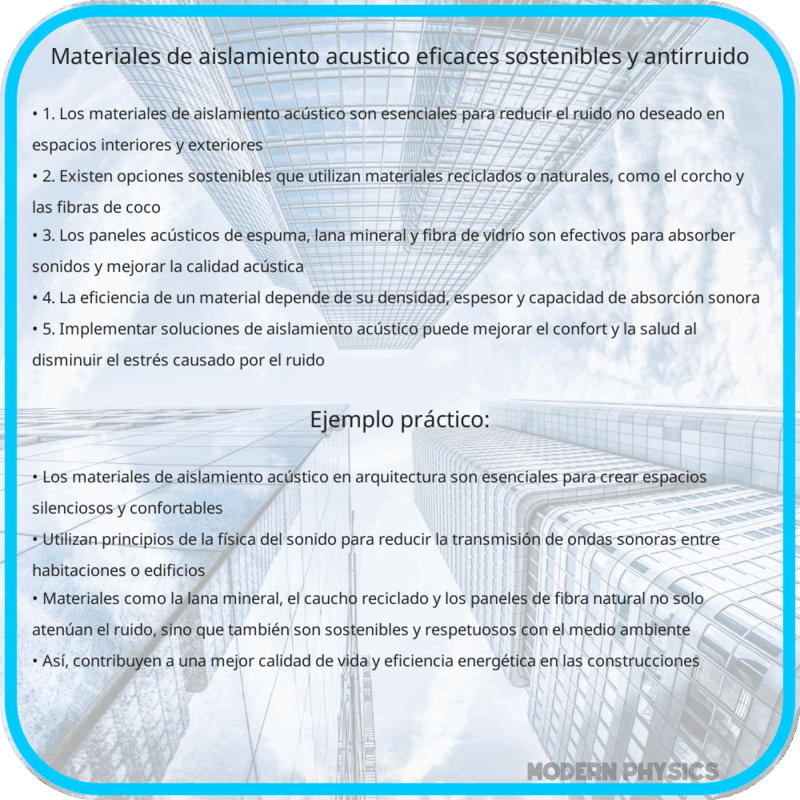Materiales de Aislamiento Acústico: Eficaces, Sostenibles y Antirruido