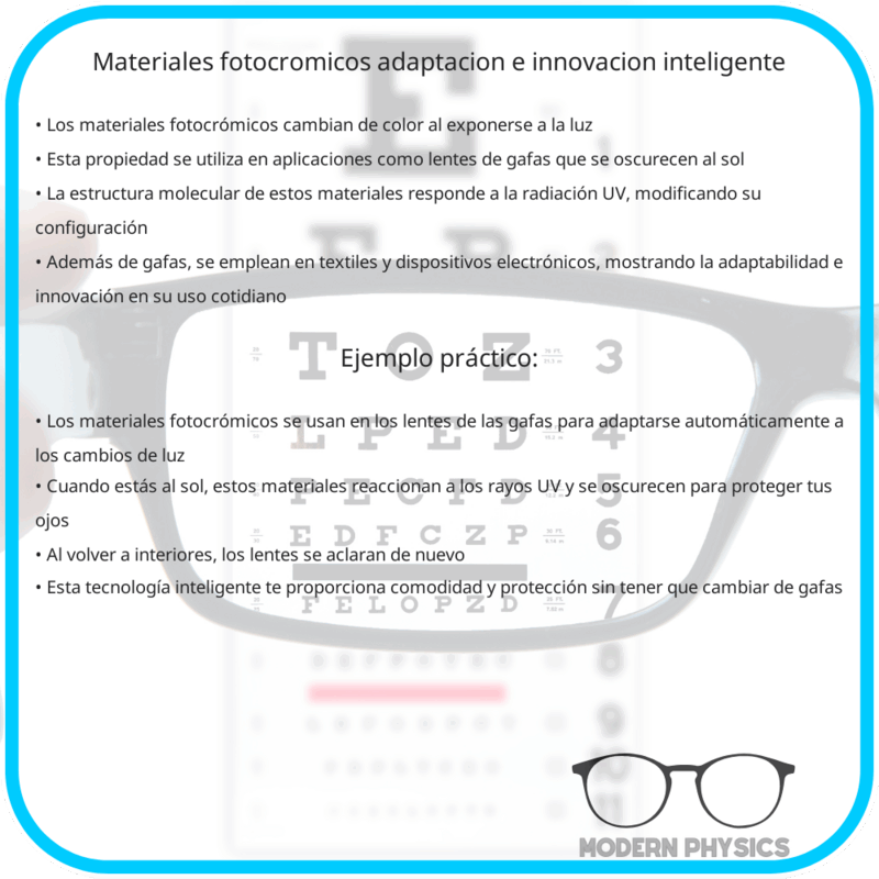 Materiales Fotocrómicos | Adaptación e Innovación Inteligente