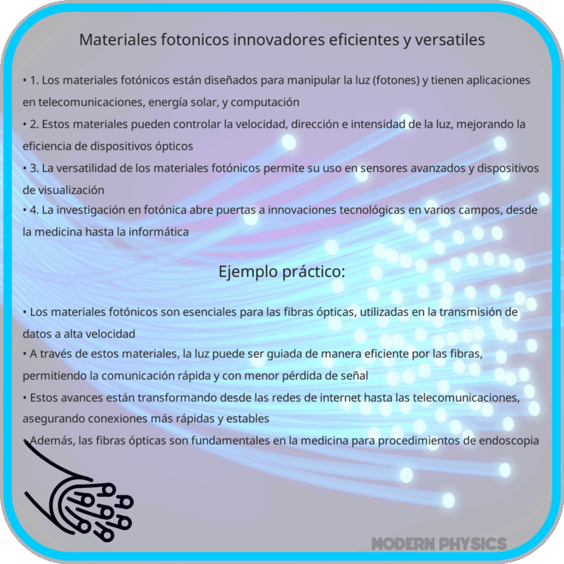 Materiales Fotónicos | Innovadores, Eficientes y Versátiles