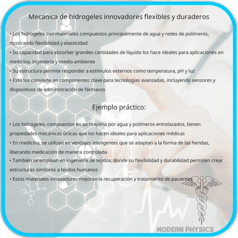 Mecánica de Hidrogeles | Innovadores, Flexibles y Duraderos