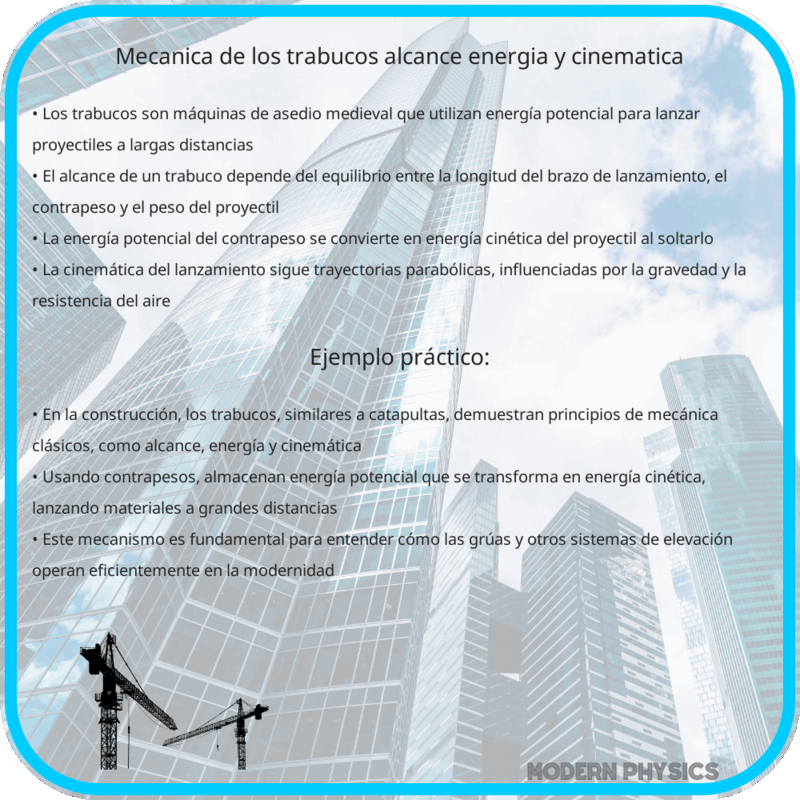 Mecánica de los Trabucos | Alcance, Energía y Cinemática