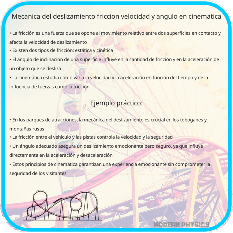Mecánica del Deslizamiento | Fricción, Velocidad y Ángulo en Cinemática