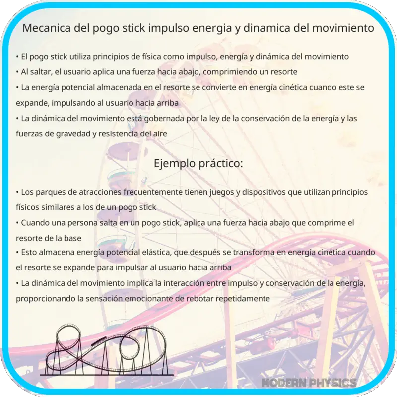 Mecánica del Pogo Stick | Impulso, Energía y Dinámica del Movimiento