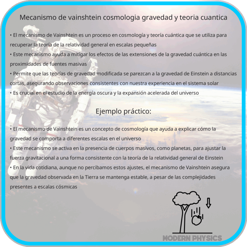 Mecanismo de Vainshtein | Cosmología, Gravedad y Teoría Cuántica