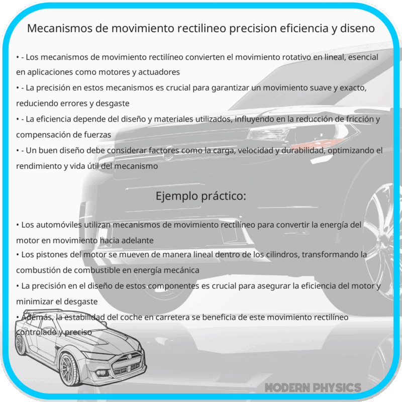 Mecanismos de Movimiento Rectilíneo | Precisión, Eficiencia y Diseño