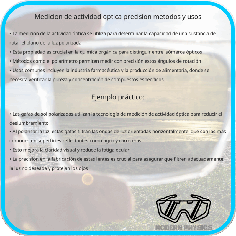 Medición de Actividad Óptica | Precisión, Métodos y Usos