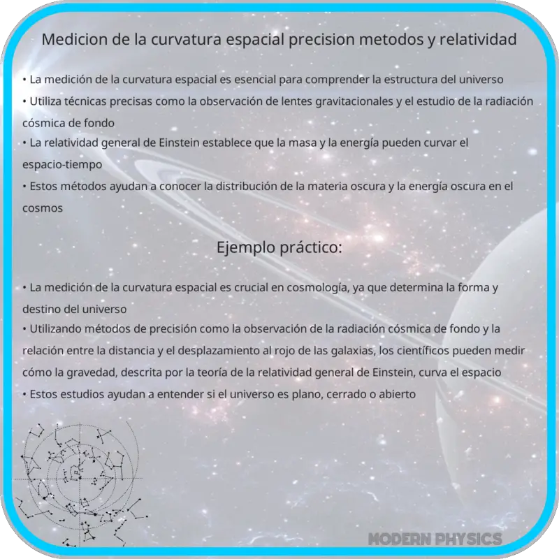 Medición de la Curvatura Espacial | Precisión, Métodos y Relatividad