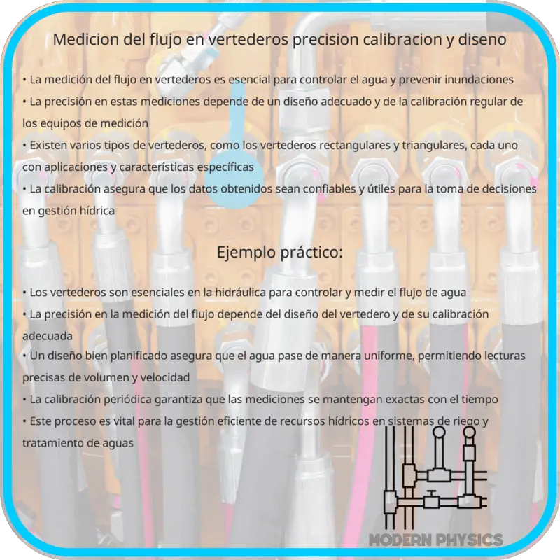 Medición del Flujo en Vertederos | Precisión, Calibración y Diseño