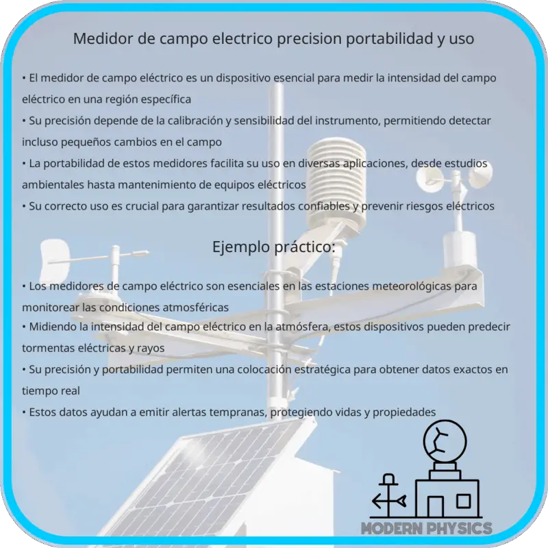 Medidor de Campo Eléctrico | Precisión, Portabilidad y Uso