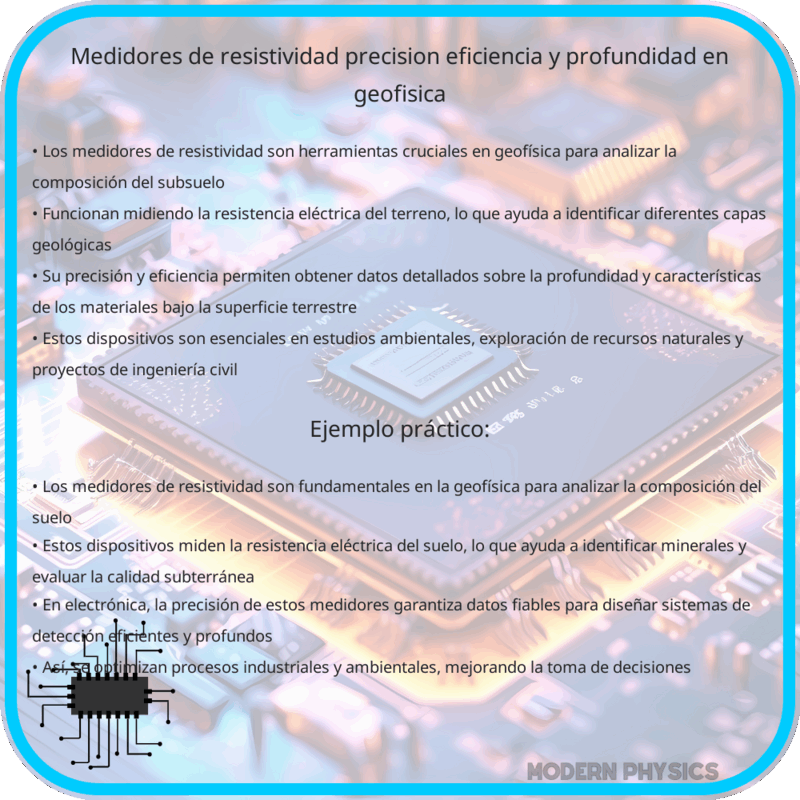 Medidores de Resistividad | Precisión, Eficiencia y Profundidad en Geofísica