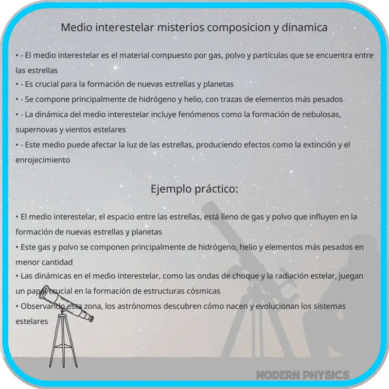 Medio Interestelar | Misterios, Composición y Dinámica