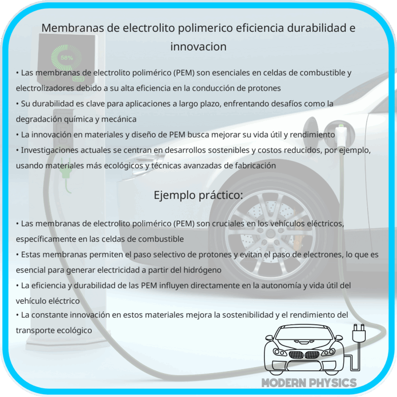 Membranas de Electrolito Polimérico | Eficiencia, Durabilidad e Innovación