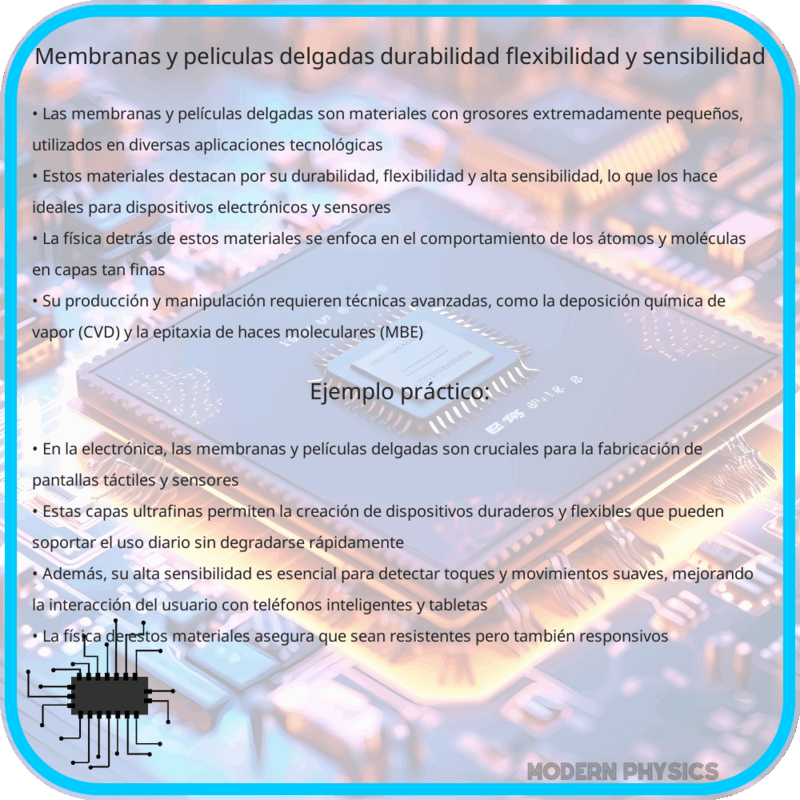 Membranas y Películas Delgadas | Durabilidad, Flexibilidad y Sensibilidad