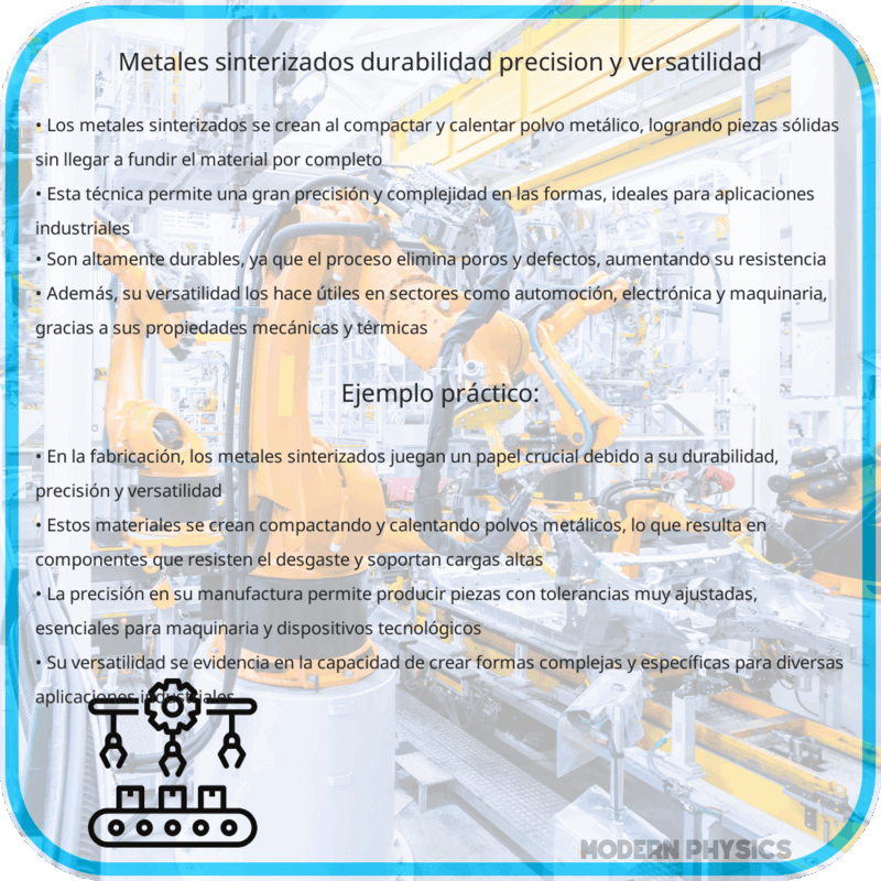 Metales Sinterizados | Durabilidad, Precisión y Versatilidad